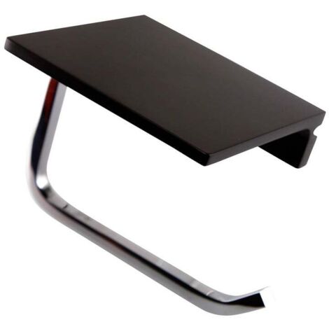 Fix Mi Porte rouleau toilette à clipser inox/noir COSMOPOLITAN MAT INTER (1/4)