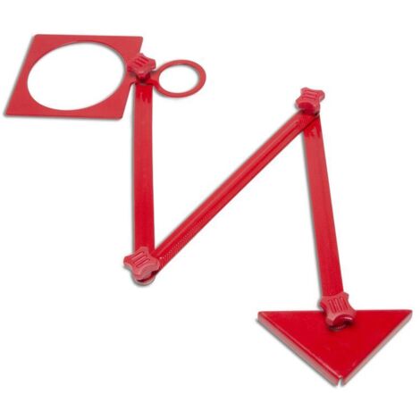 Rubi – Marqueur de trous 45 cm – Copie position trous tuyauteries et boîtiers électriques – Outil pour carreleurs professionnels