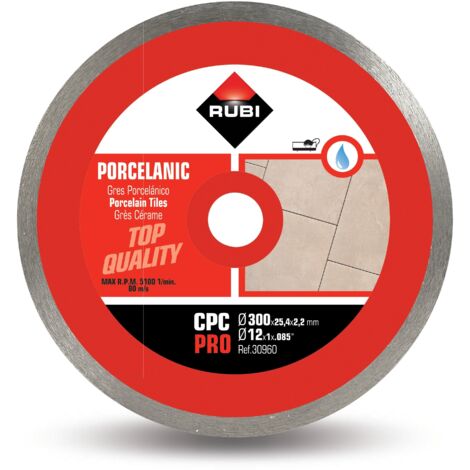 Disque Diamant grés porcelaine  CPC RUBI  300 mm