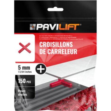 Sachet de 150 croisillons  en "+" 5mm Pavilift