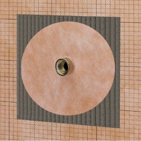 Schluter – Collerette d'étanchéité préfabriquée 25 mm – Kit de 5 collerettes – Matériau haute qualité – Conforme norme DIN 18534 (1/4)