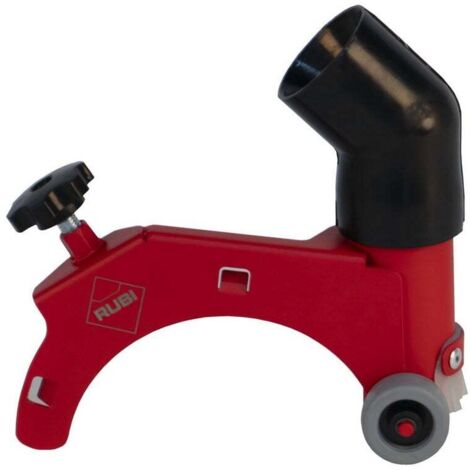 Rubi – Guide de coupe 90° pour meuleuse – Précision améliorée – Élimination de la poussière – Compatible meuleuses 115 et 125 mm