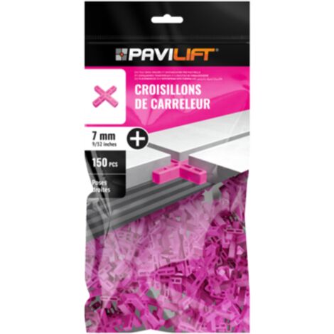 Sachet de 150 croisillons en "+" 7mm Pavilift (1/3)