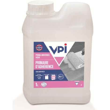 VPI – Primaire d'accrochage 1L – Séchage rapide – Pour béton, chape ciment, carrelage – Améliore l'adhérence des mortiers et enduits - VPI 1 L