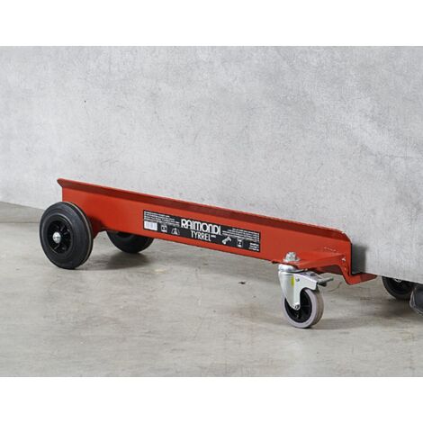 Raimondi – Chariot de manutention compact pour carreaux – 4 roues robustes – Capacité 210 kg – Déplacement sur surfaces irrégulières (1/5)