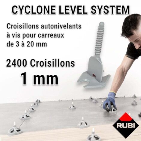 BASE PLATE RUBI 1 MM CYCLONE L.S. 2400 unités - 35939 (1/5)