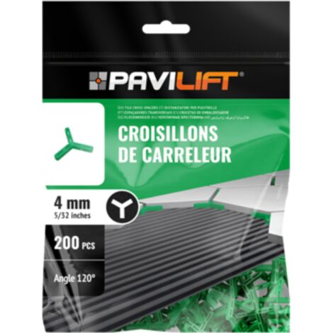Sachet de 200 croisillons en "Y 120°" 4mm Pavilift (1/3)