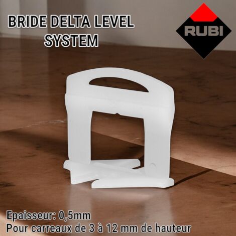 Bride 3-12 mm ép. 0,5 mm 2400 pièces RUBI DELTA LEVEL SYSTEM - 3932