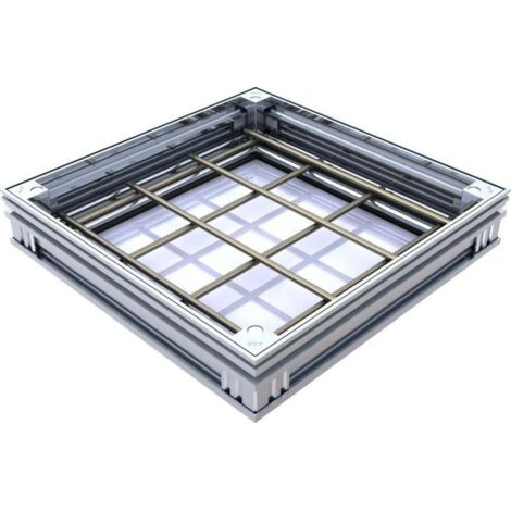 Alucover - Couvercle à carreler étanche - ACO -   50 x 50 cm 72,5 mm
