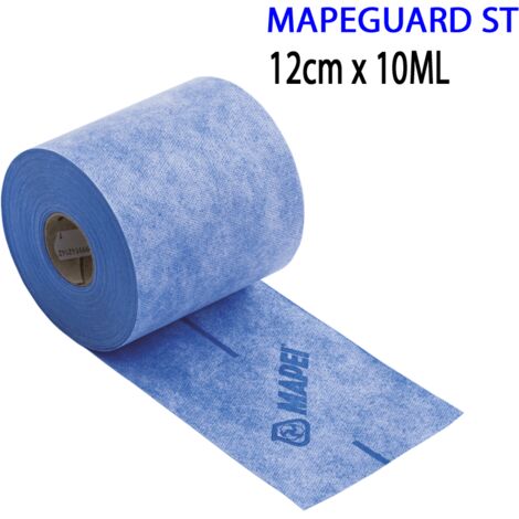 Mapei – Bande d'étanchéité Mapeguard ST 10 mètres – 3 couches polypropylène/polyéthylène – Pour angles et joints en milieux humides