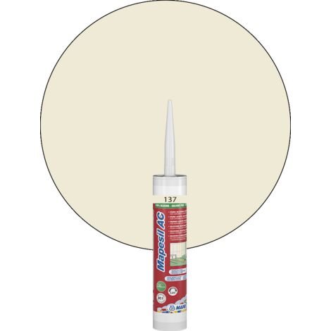 Mapei – Silicone MAPESIL AC 310 ml – Mastic hydrofuge anti-moisissure pour joints de carrelage – Élasticité exceptionnelle – Technologie BioBlock