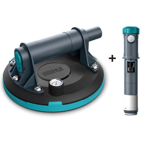 Ventouse à main DUO avec pompe manuelle et batterie 200mm BIHUI By PAVILIFT