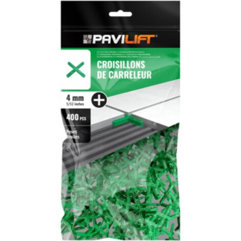 Sachet de 400 croisillons  en "+" 4mm Pavilift (1/3)