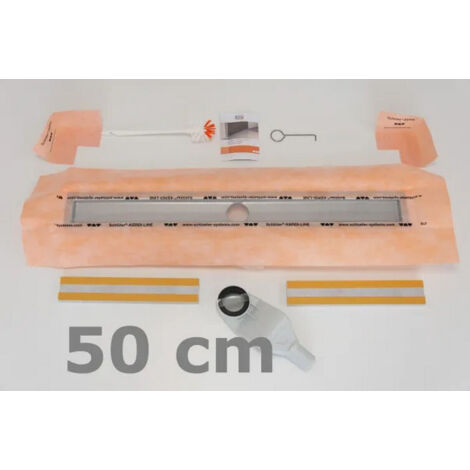 Kit pour Caniveau horizontal KERDI-LINE-F sans Grille SCHLUTER  500 mm