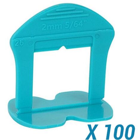 100 Croisillons autonivelants à cale en "I" 2mm (carrelage de 3 à 18mm) B-RIGID BIHUI