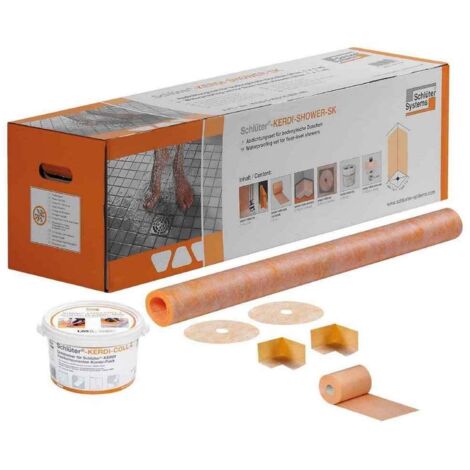 Kit d’étanchéité pour douches à l’italienne KERDI-SHOWER-SK SCHLUTER 90x90 cm / 100x100 cm
