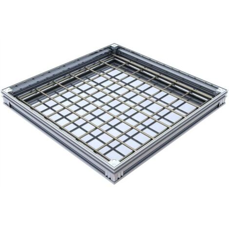 Alucover - Couvercle à carreler étanche - ACO -   80 x 80 cm 72,5 mm