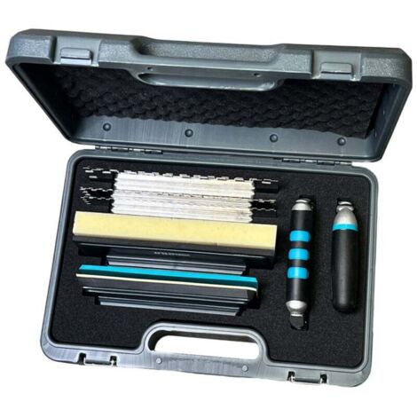 Coffret de 12 pièces PTSCK12 – Outils de carrelage avec peignes interchangeables – Poignées ergonomiques pour confort – Boîtier robuste