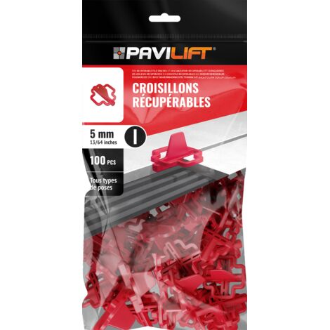 100 Croisillons récupérables "I" 5mm Pavilift