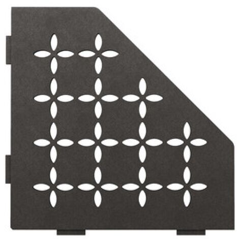 Tablette FLORAL S2 SCHLUTER Finition Alu structurée Anthracite "TSDA"