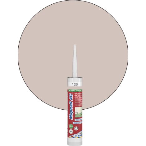 Mapei – Mastic silicone acétique pur 310 ml – Résistant aux moisissures – Pour bassins et sanitaires – Technologie BioBlock®