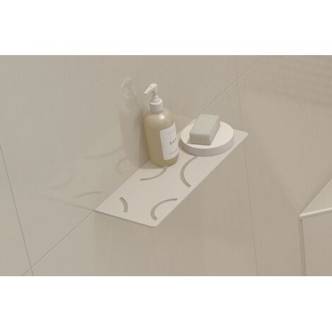 Tablette CURVE W-S1 SCHLUTER  Finition Alu structurée Ivoire "TSI"