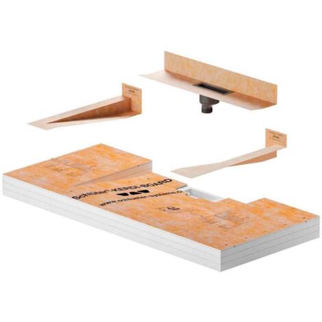 Schluter – Plan vasque à carreler 1170mm x 520mm – Matériau PS – Compatible caniveaux KERDI-LINE-VARIO – Léger et facile à installer