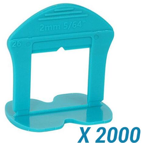 2000 Croisillons autonivelants à cale en "I" 2mm (carrelage de 3 à 18mm) B-RIGID BIHUI