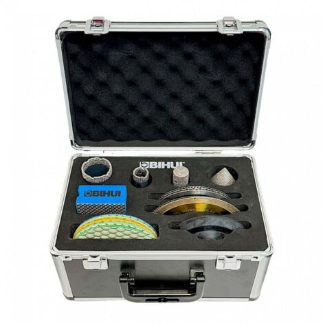 Ensemble d’outils diamantés professionnels 16 pièces DBDFS16 – Coffret multi-outils pour carrelage, marbre et pierre naturelle – Technologie VZHS (1/5)