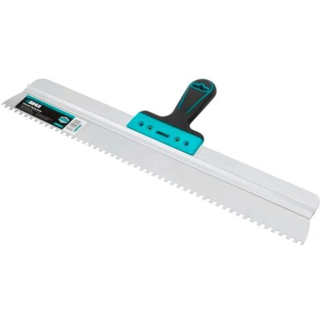 Peigne à colle INOX 60cm denture 6x6mm BIHUI
