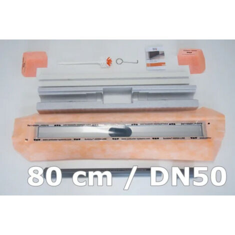 Kit pour Caniveau horizontal Ø 50 KERDI-LINE-H sans Grille SCHLUTER  80cm