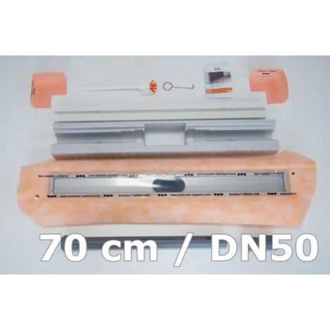 Kit pour Caniveau horizontal Ø 50 KERDI-LINE-H sans Grille SCHLUTER  70cm
