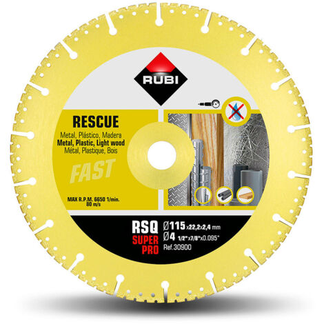 RUBI 30900 RSQ-115 SUPERPRO Disco Diamante Rescate Vacuum Brazed - ref: 30900 (1/3)