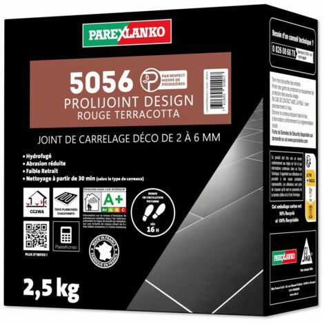 Joint de carrelage 2,5 Kg 5056 Prolijoint Design PAREXLANKO  Rouge Terracotta