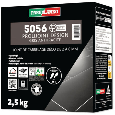 Joint carrelage PAREXLANKO 5056 Prolijoint Design - Anthracite - 2,5 kg - L5056ANTH2.5