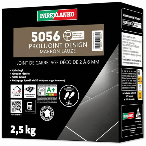 Joint de carrelage 2,5 Kg 5056 Prolijoint Design PAREXLANKO Marron Lauze