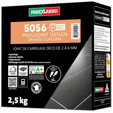 Joint de carrelage 2,5 Kg 5056 Prolijoint Design PAREXLANKO  Orange Curcuma