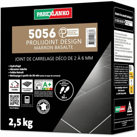 Joint de carrelage 2,5 Kg 5056 Prolijoint Design PAREXLANKO  Marron Basalte