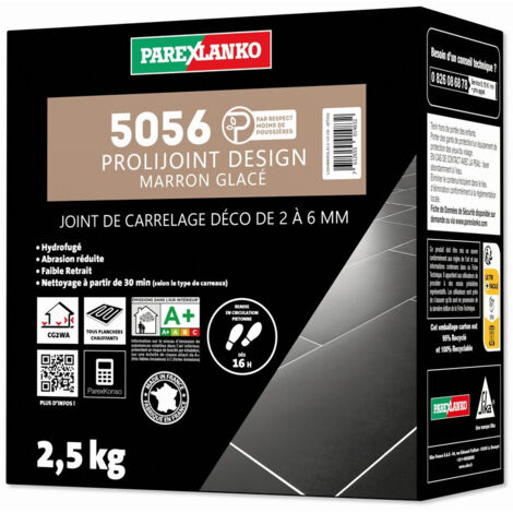 Joint de carrelage 2,5 Kg 5056 Prolijoint Design PAREXLANKO  Marron Glacé