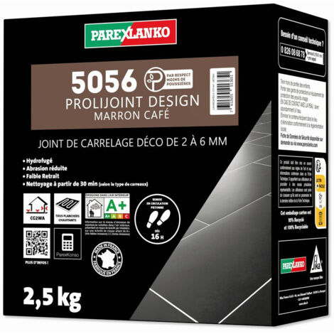Joint de carrelage 2,5 Kg 5056 Prolijoint Design PAREXLANKO  Marron Café