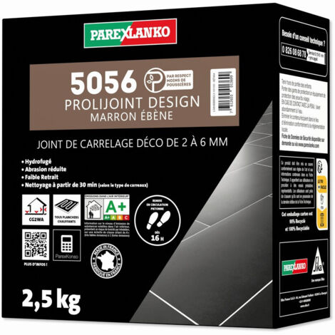 Joint de carrelage 2,5 Kg 5056 Prolijoint Design PAREXLANKO  Marron Ébène