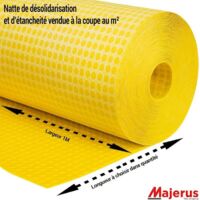 Natte de désolidarisation et d'étanchéité 3,43 mm – MPROTECT – Pour chapes problématiques et sols fissurés – Vendu au m²