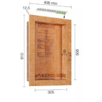 Niche à encastrer Led Blanc neutre Kerdi Board NLT 305x508x89mm SCHLUTER