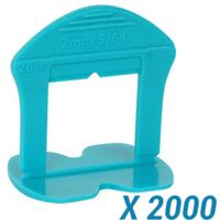 2000 Croisillons autonivelants à cale en "I" 2mm (carrelage de 3 à 18mm) B-RIGID BIHUI
