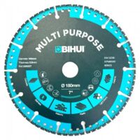Disque Professionnel diamanté Multi-matériaux BIHUI 180 mm