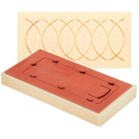 Taloche éponge 17x34x4 cm Quick-Lock RAIMONDI Sweepex sculptée - Sans poignée - 17 x 34 x 4 cm