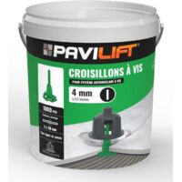 Lot de 1000 croisillons autonivelants en 'I' 4mm – Pour carreaux de 3 à 20mm – Alignement parfait pour pose professionnelle