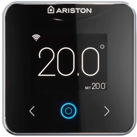 Termostato inteligente wifi, Ariston, Cube S Net Negro, Conexión por cable (1/5)