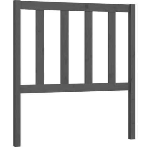 Cabecero complemento de dormitorio mueble 96 x 4 x 100 cm madera de pino gris TDL0203256 (1/4)