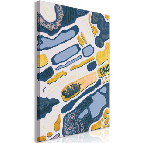 Cuadro decorativo en lienzo con impresión premium parcialmente sobre marco de madera Patrón Nature Organica (1 parte) 60x90cm 110013334 (1/3)